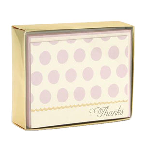 Blush Dots Boxed Cards
