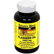 Nature's Blend Flaxseed Oil 1000mg Softgels, 90ct