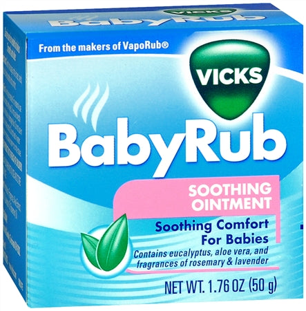 VICKS Babyrub (Vaporub) Apaisant Vapeur Pommade Confort pour Bébés