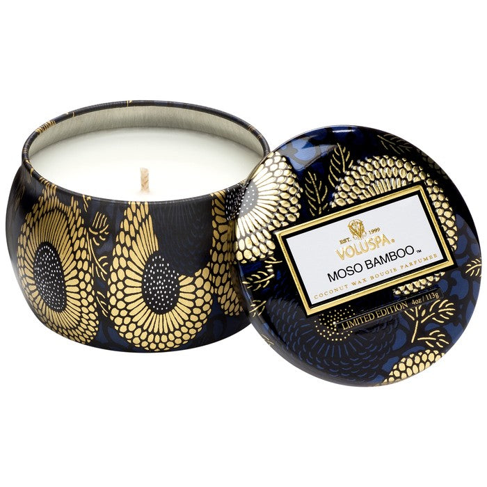 VOLUSPA - Moso Bamboo Petite Decorative Tin Candle