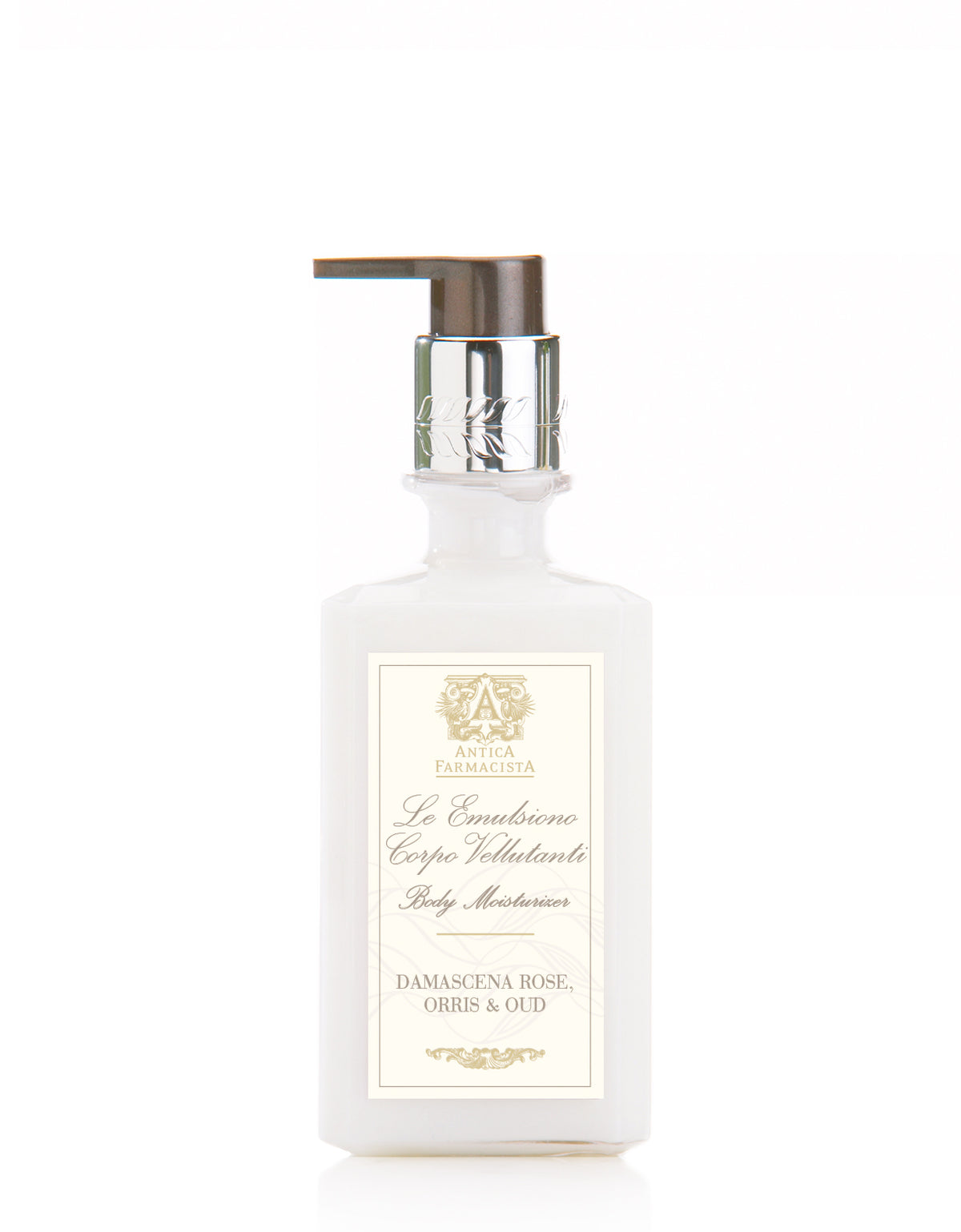 ANTICA FARMACISTA -10 OZ BODY MOISTURIZER DAMASCENA ROSE, ORRIS & OUD