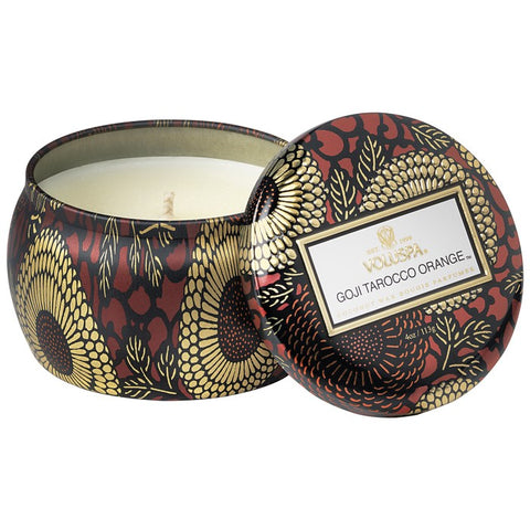 VOLUSPA - Goji Tarocco Orange 3 Wick Candle In Decorative Tin