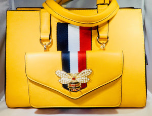 Le Miel yellow handbag
