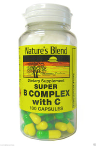 NATURE'S BLEND SUPER B WITH C CAPSULES, 100C