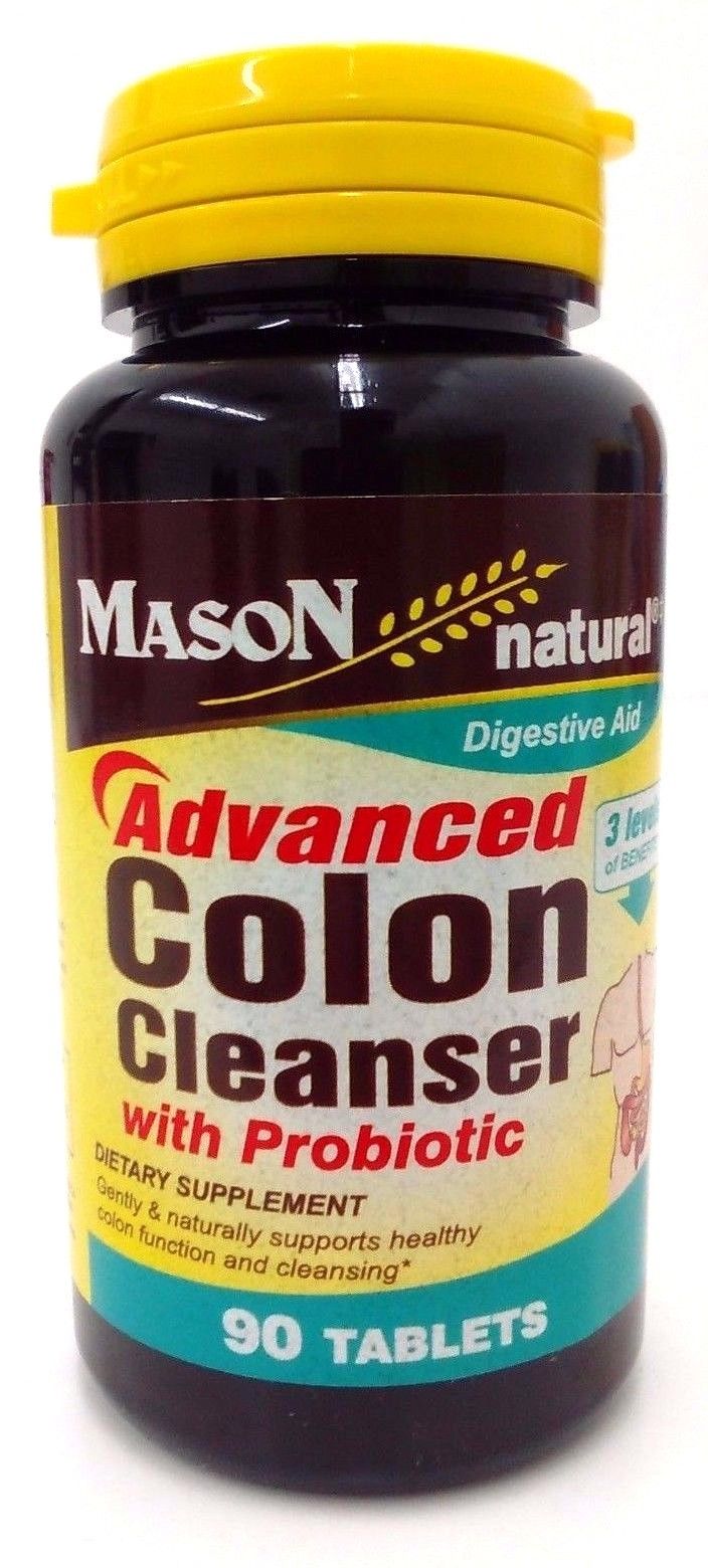 Mason Natural Advanced Colon Cleanser with Probiotic Tablets, 90 Tablets