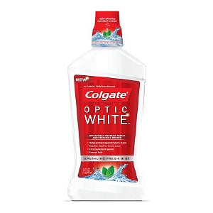 Colgate Optic White Mouthwash Sparkling Fresh Mint (1 Pack) 16 Fl oz