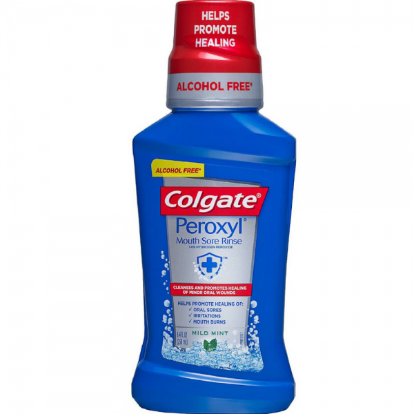 Colgate Peroxyl Antiseptic Oral Cleanser Mild Mint 8.4 oz (1 Pack)